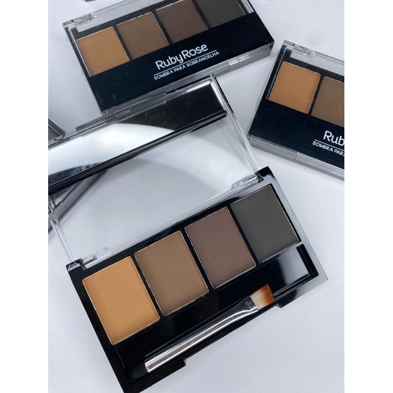 Paleta De Sombra Para Sobrancelha Ruby Rose - Quarteto de sombras