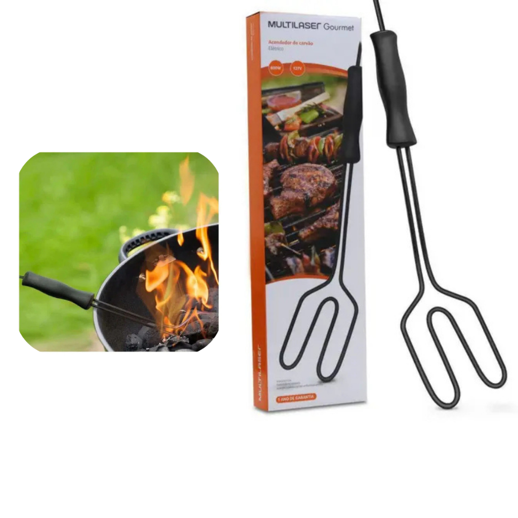 Acendedor Elétrico Para Churrasqueira Carvão 110v - Multilaser