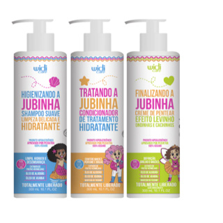Kit jubinha Kit Widi Care Levinho - Shampoo Suave Higienizando a Jubinha 300ml + Condicionador Hidratante Jubinh em Oferta na Shopee
