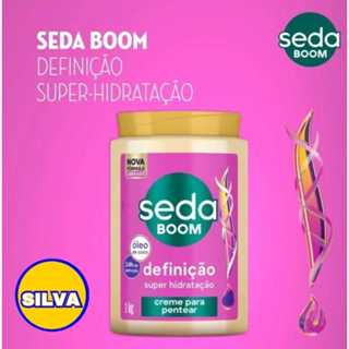 CREME DE PENTEAR SEDA BOOM DEFINIÇÃO SUPER HIDRATAÇÃO 1 KG em Oferta na Shopee