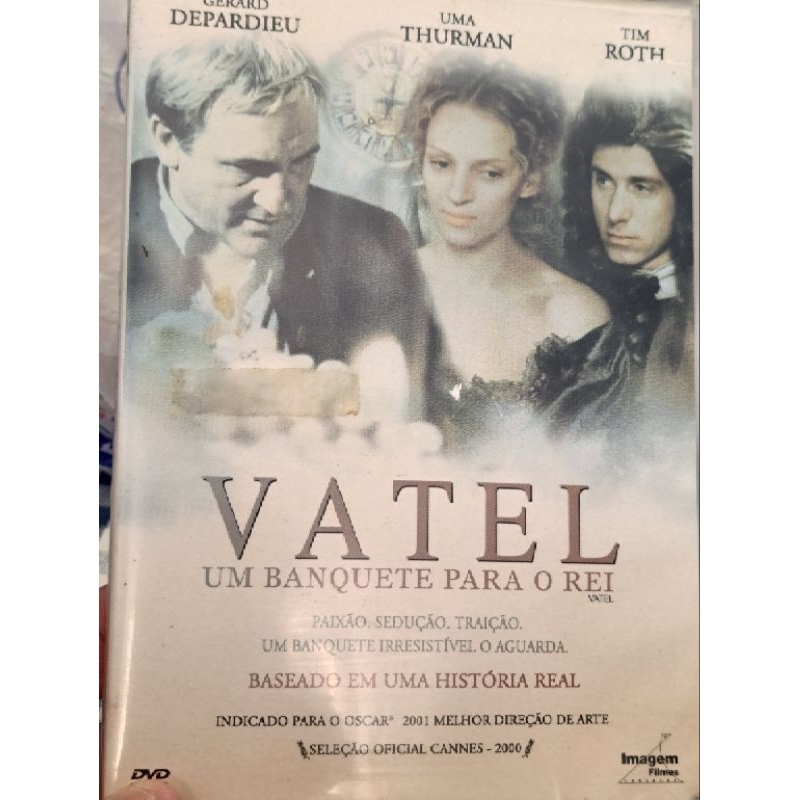 DVD VATEL um banquete para o rei depardieu uma thurman tim roth rei Luis XIV baseado história real raro