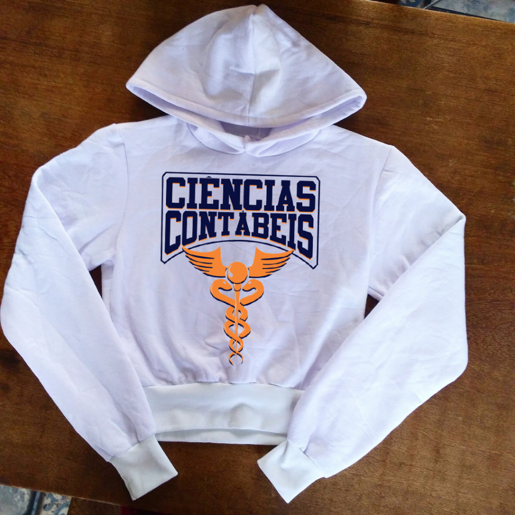 Blusa de Ciências Contábeis - Moletom Cropped Feminino