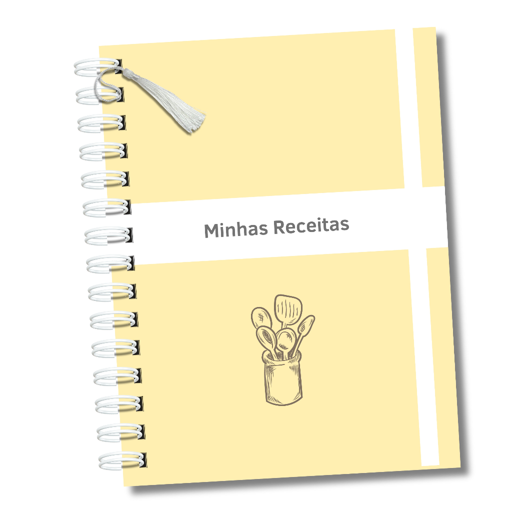 Caderno de Receitas Anotações de Receitas Salgadas e Doces Segredos Presentes Amigas Mães Avós