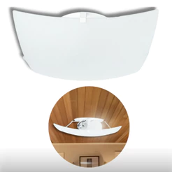 Lustre Plafon Luminária de Teto Vidro Quadrado Sobrepor Fosco 2 Lâmpadas Decorativa + Soquete E27