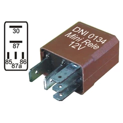 Míni Relé Auxiliar - 12v - 40/30a Dni 0134
