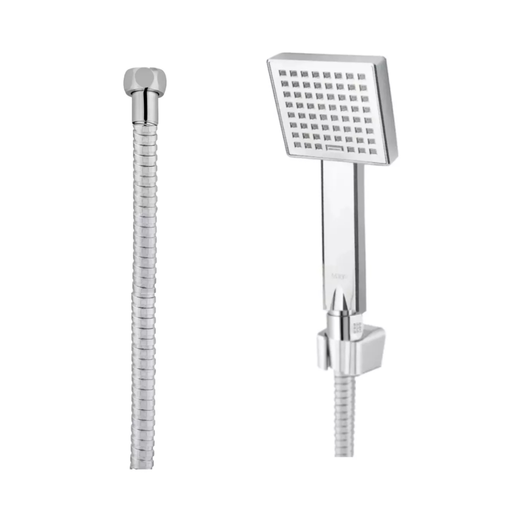 Ducha Manual Para Chuveiro A Gás Cromada - Flexível 2m
