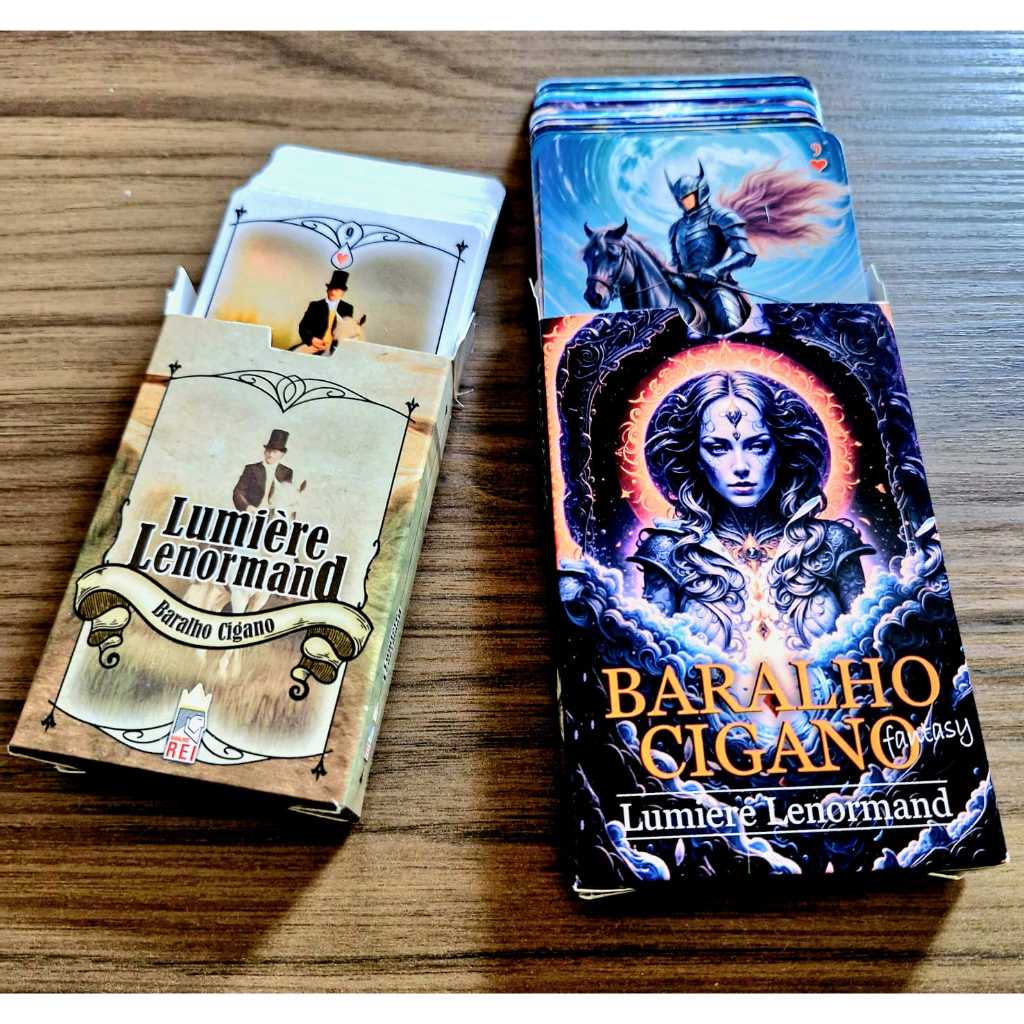 KIT 01 BARALHO LENORMAND E 01 BARALHO CIGANO em Oferta na Shopee