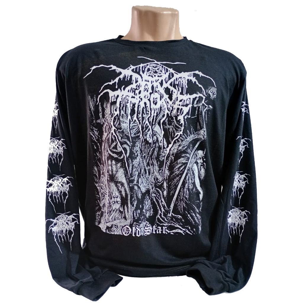 Camiseta Darkthrone Old star manga longa black metal