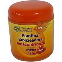 Parafina Bronzeadora com óleo de Urucum  180 gr em Oferta na Shopee
