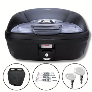 Baú Givi Fumê 45 Litros Monolock Simply E450NT Com Base em Oferta na Shopee