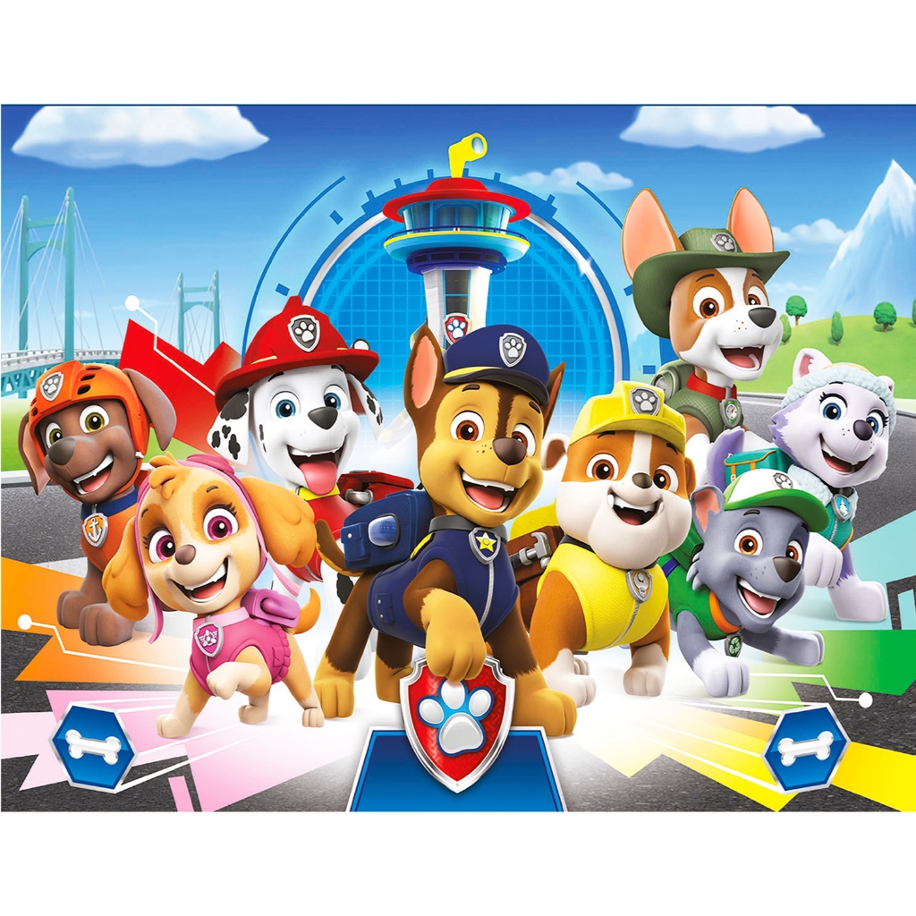 Painel retangular  Patrulha Canina 3  em tecido sublimado e corte a laser em Oferta na Shopee
