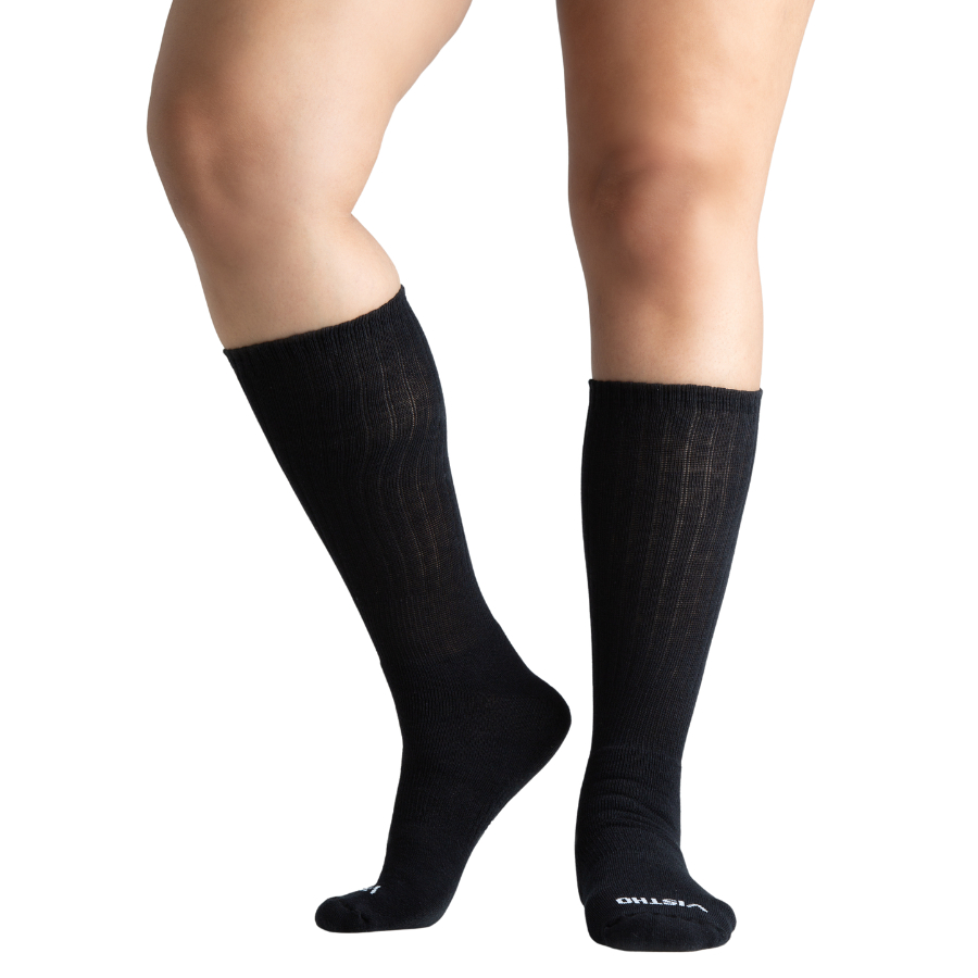 Meia De Vôlei Cano Médio | Vistho em Oferta na Shopee