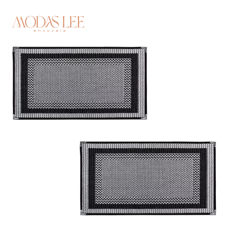 2 Capacho Sisal 50x80 Antiderrapante Tapete Lancer com Ponteiras Bem Vindo De Porta De Entrada em Oferta na Shopee