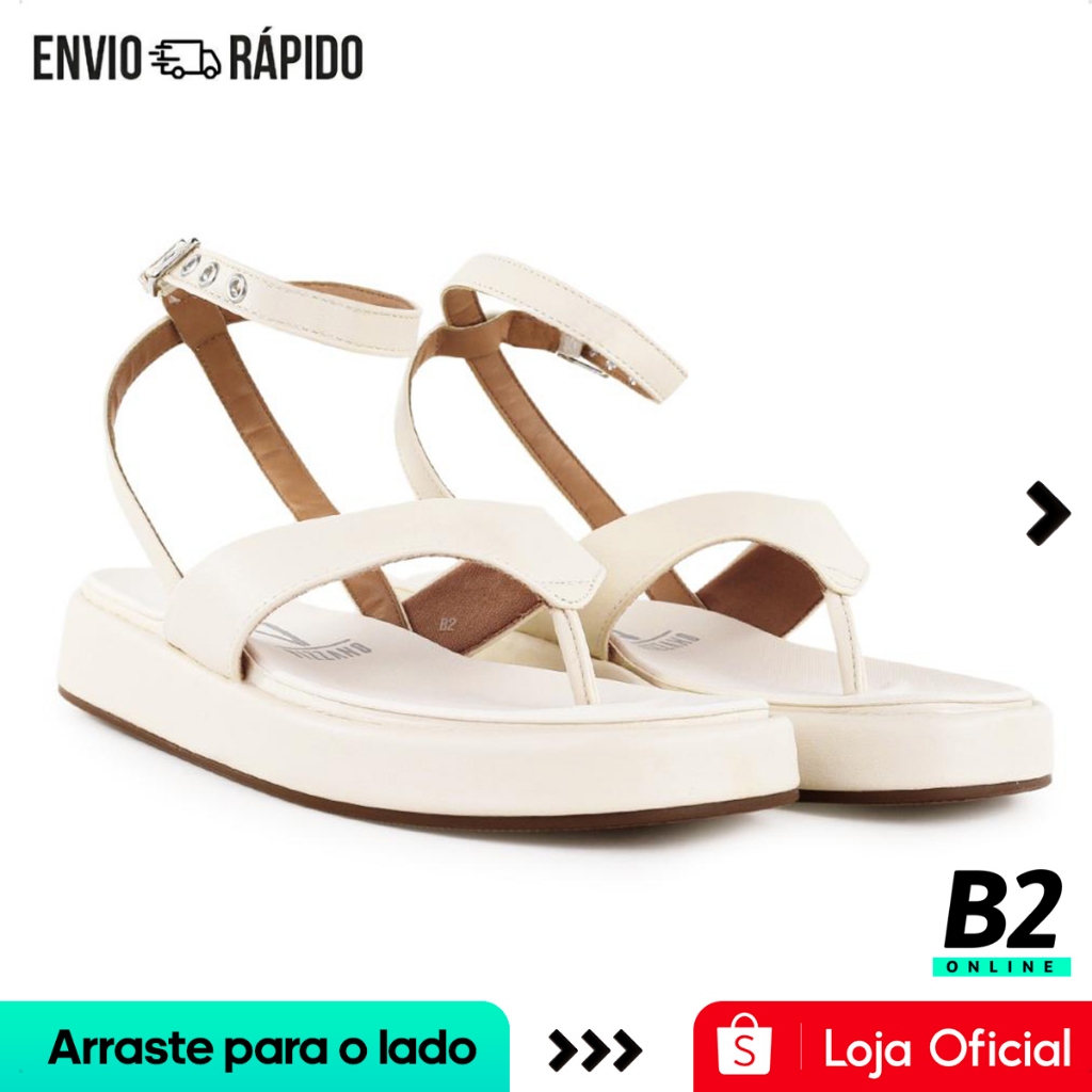 Sandália Vizzano Papete Plataforma Flats Fivela Feminina 100% Original Com Nota Fiscal e Garantia - Women Shoes