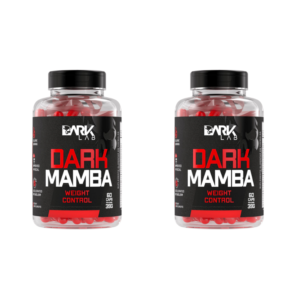 kit 2x Termogenico Dark Mamba 60 Capsulas - Dark Lab em Oferta na Shopee