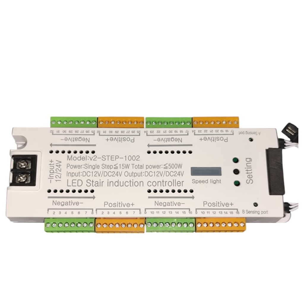 Controlador De Sensor De Movimento Led De Escada 12v 24v