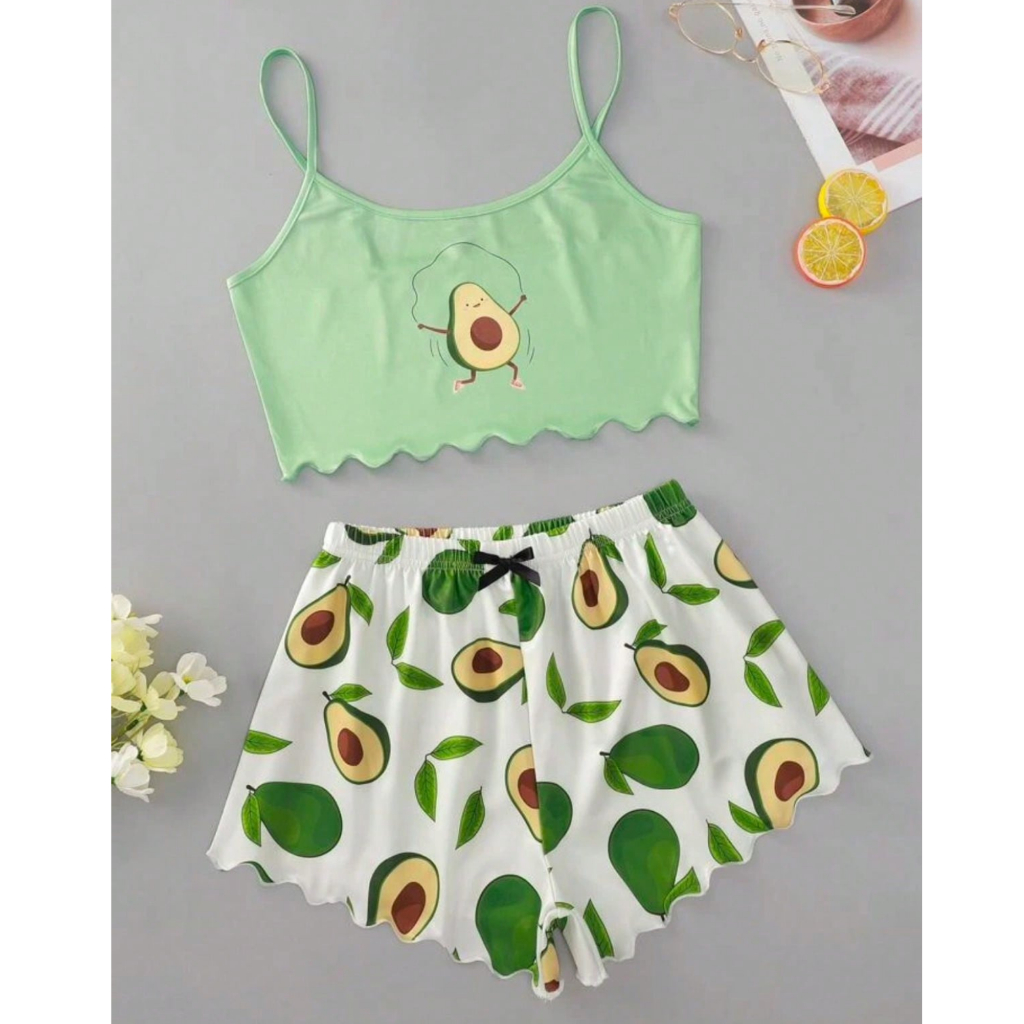 Pijama Feminino Baby Doll Estampa Personagem Estampado Ondinha Virginia curto curtinho sex...
