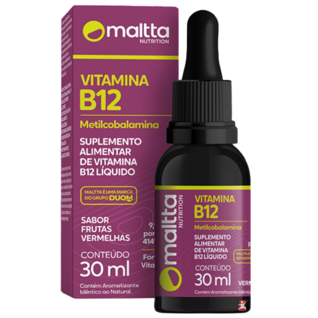 METILCOBALAMINA ALTO TEOR DE VITAMINA B12 APENAS 1 GOTA AO DIA 30ML 428 DOSES – MALTTA NUTRITION