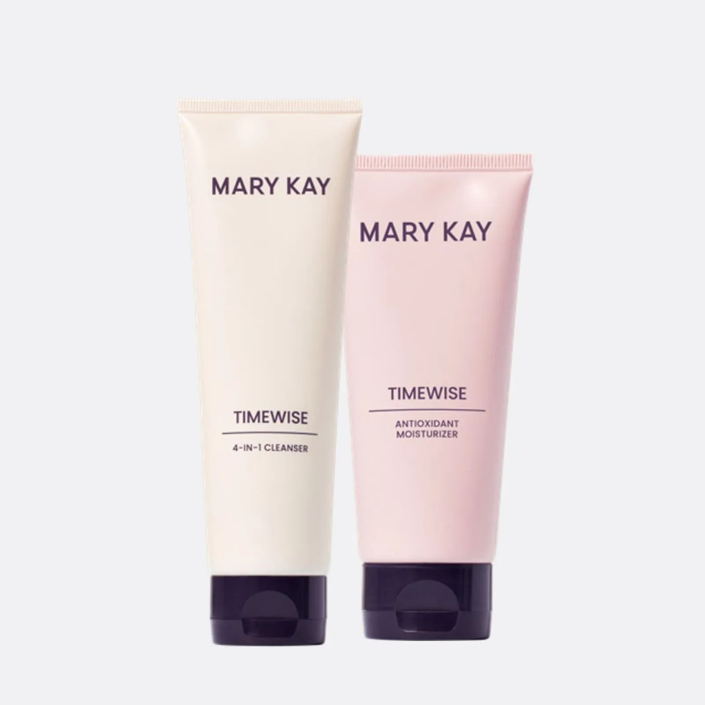 Kit Básico Mary Kay TimeWise – Limpeza, Hidratação e Cuidados Anti-Idade para Todos os Tipos de Pele