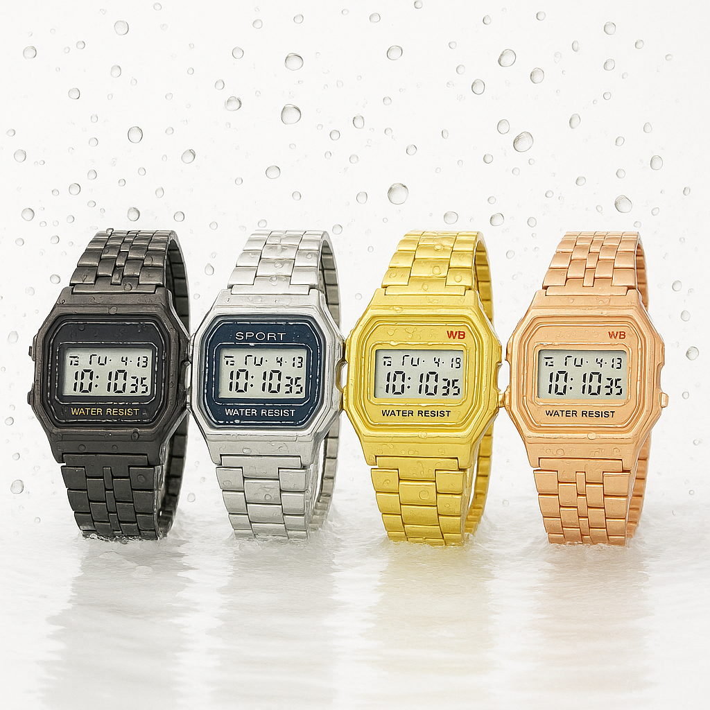 Relógio Casual Led Minimalismo Prova Dágua Unissex Digital Eletrônico Luminoso Multifuncional Retro