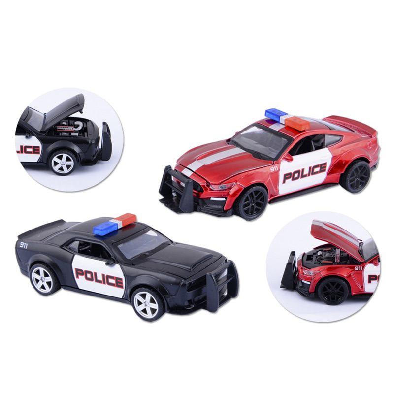 Brinquedo Miniatura Carrinho Polícia Fricção Abre Capô Infantil Mustang em Oferta na Shopee