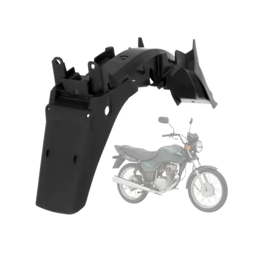 Paralama titan fan 125 2000 2001 2002 2003 2004 2005 2006 2007 2008 suporte de placa