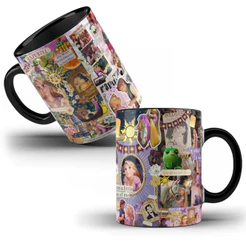Caneca de Porcelana Personalizada Princesa Rapunzel Fotos