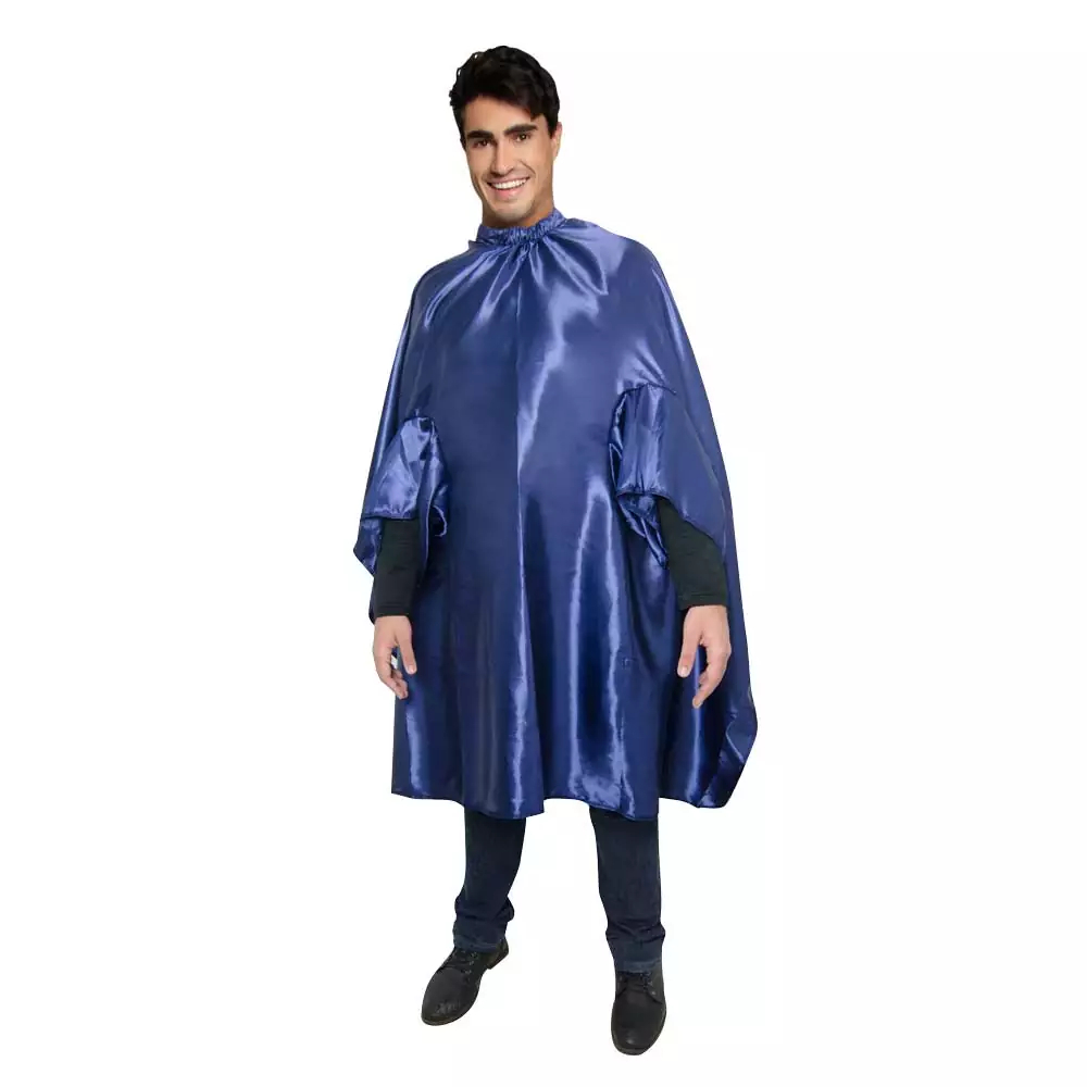 Capa de Corte de Seda com Manga e com Botão