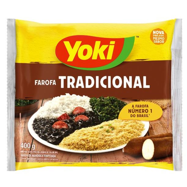 Farofa De Mandioca Tradicional Yoki 400g