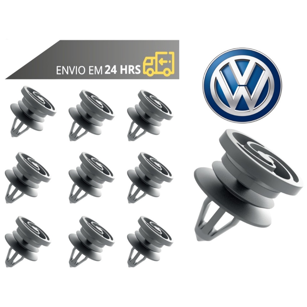 Kit Grampo Presilha Forro da Porta Volkswagen Fox Gol Saveiro Parati Spacefox em Oferta na Shopee
