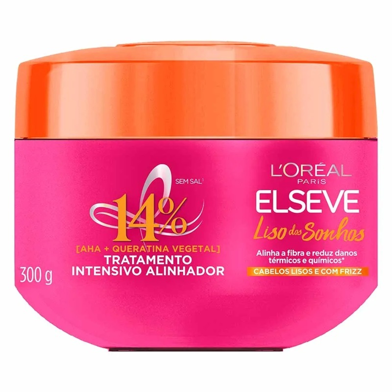 Máscara Capilar Elseve Liso dos Sonhos Super Alinhador 300g em Oferta na Shopee