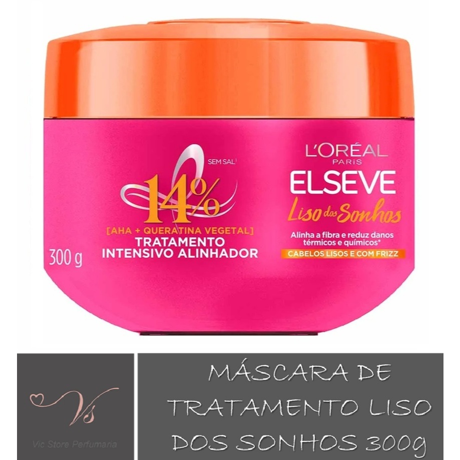 Máscara Capilar Elseve Liso dos Sonhos Super Alinhador 300g em Oferta na Shopee