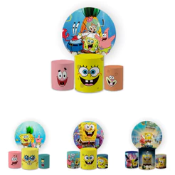 Kit Decorativo Painel Redondo C/ Elástico + Trio Capa Cilindro Veste Fácil B0b Espoj