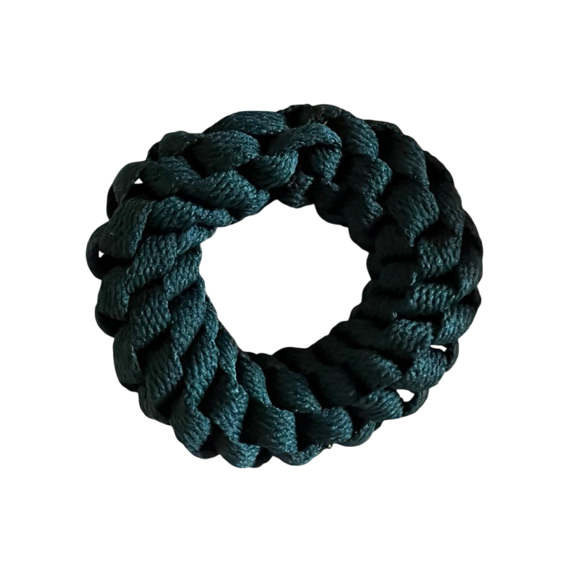Enfeite para Cabelo Luxo Scrunchies Frufru Xuxa Fashion Moda - Tecido Elos pompom verde escuro