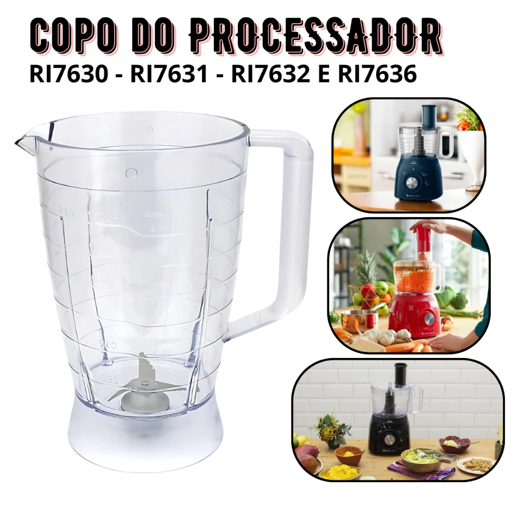 Copo Do Processador Da Philips Walita Ri7630 Ri7632 Ri7636