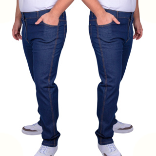 Calça Masculina Jeans Basica para Trabalho Tradicional com Elastano Lycra em Oferta na Shopee