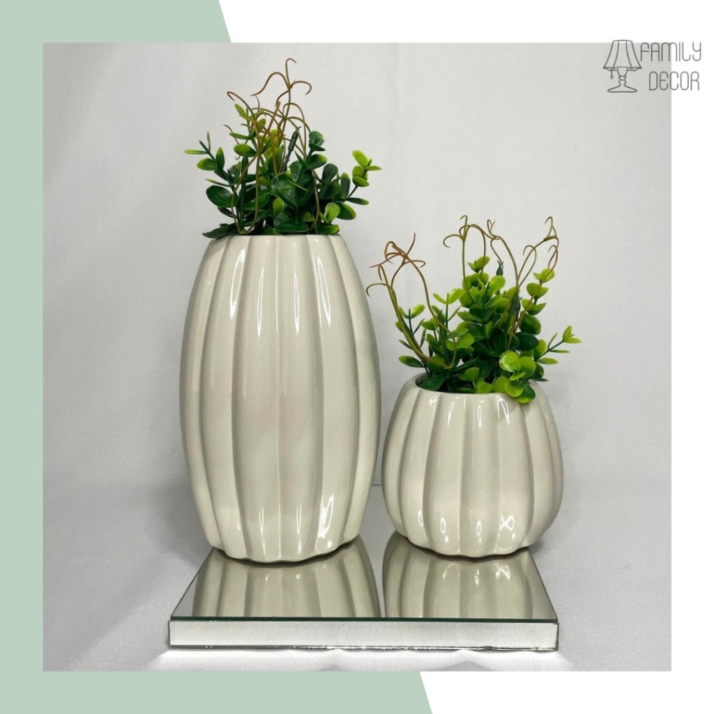 Vasos Cacau Decoração em Cerâmica