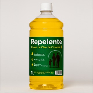 1 Litro Repelente Líquido A Base de Óleo De Citronela Puro Natural Refil Para Repelente E…
