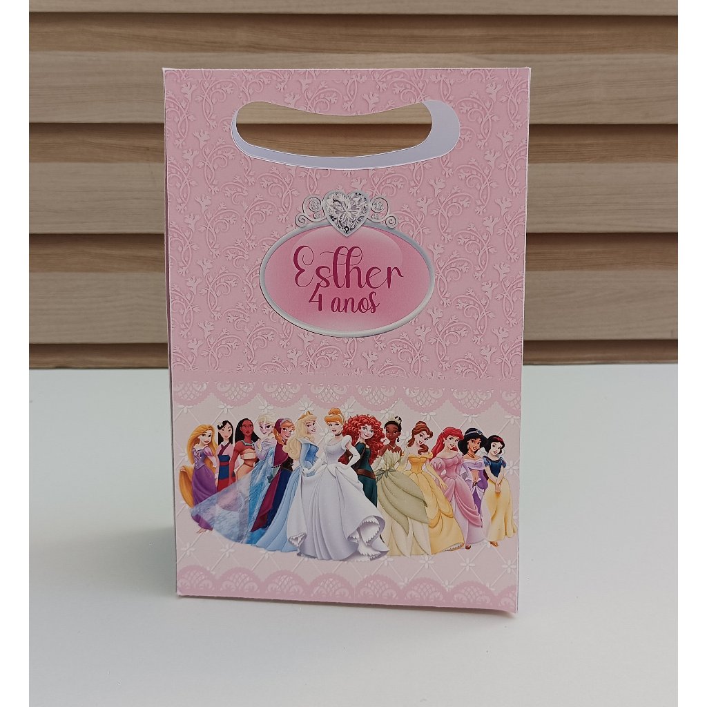 Princesas/sacolinha personalizada Princesas/lembrancinha personalizada Princesas