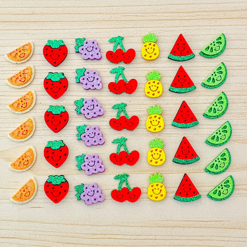 ADESIVO PET MINI FRUTINHAS - BANHO E TOSA (20 UNIDADES) em Oferta na Shopee