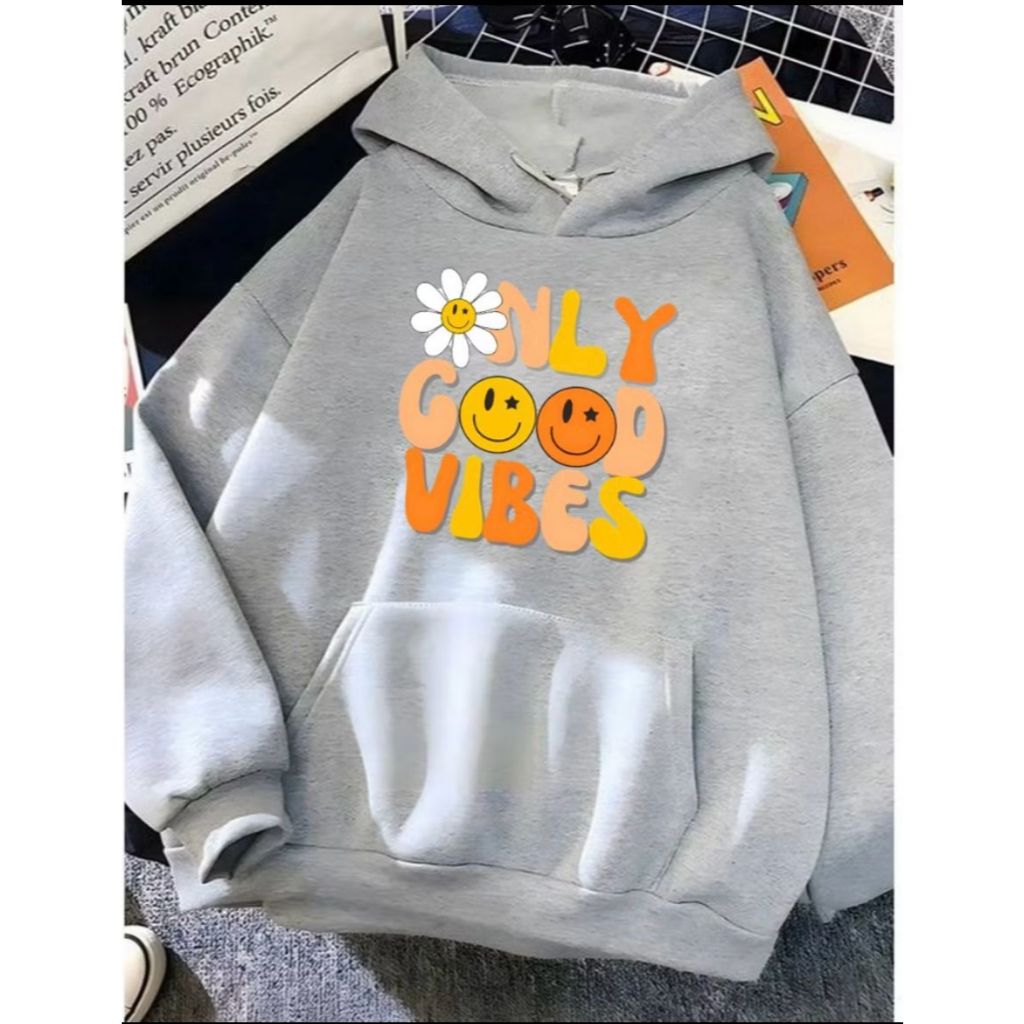 Moletom Canguru Unissex No Bad Vibes Butterfly Agasalho Casaco Blusa De Frio Blusão Capote Flanelado
