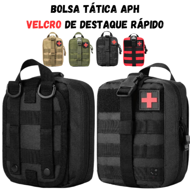 Bolsa Tática Médica Primeiros Socorros APH IFAK Bornal Mochila Pequena Militar