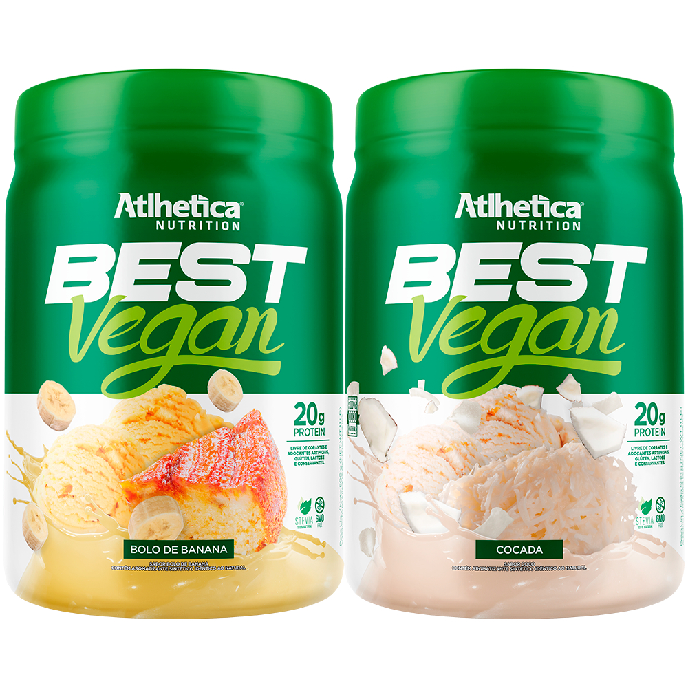 Atlhetica Nutrition Kit 2x Best Vegan Protein Pote 500g Cada - Whey Vegano