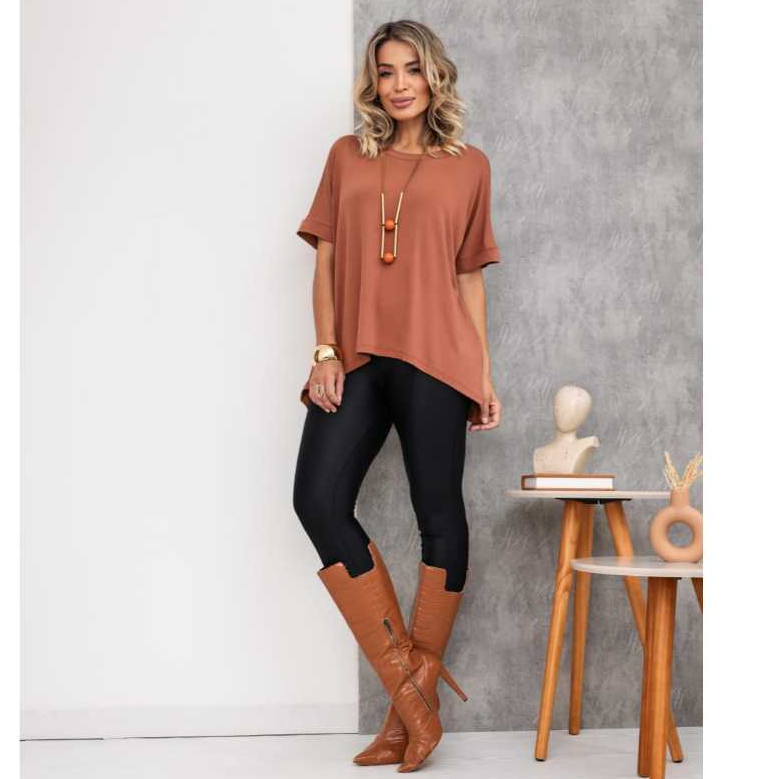 Blusa Ampla Blusinha Larguinha Despojada em Oferta na Shopee