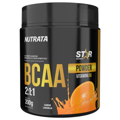 Nutrata Bcaa Powder 2:1:1 Star Series Pote 200g com Vitamina B6