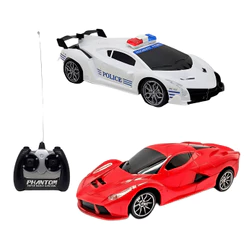 Carrinho de Controle Remoto Brinquedo Super Carro de Policia Carrinho Força Tática ou Ferrari