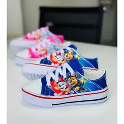 Tênis Infantil Patrulha Feminino Masculino Canina Confortável Desenho Patrulha Can