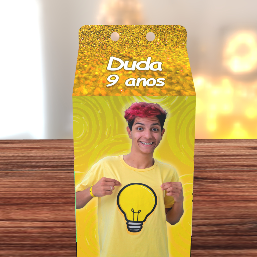 kit 10/20/30/40/50/60 Caixa Milk Leozinho Os Rosas Personalizada  com nome