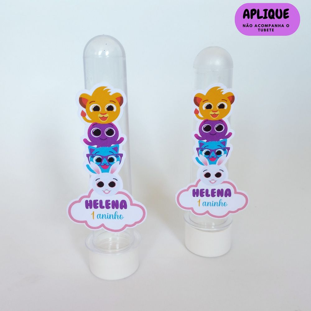 Apliques Personalizados para Tubetes Bolofofos Menina / Lembrancinhas Bolofofos / Kit Festa infantil Bolofofos menina