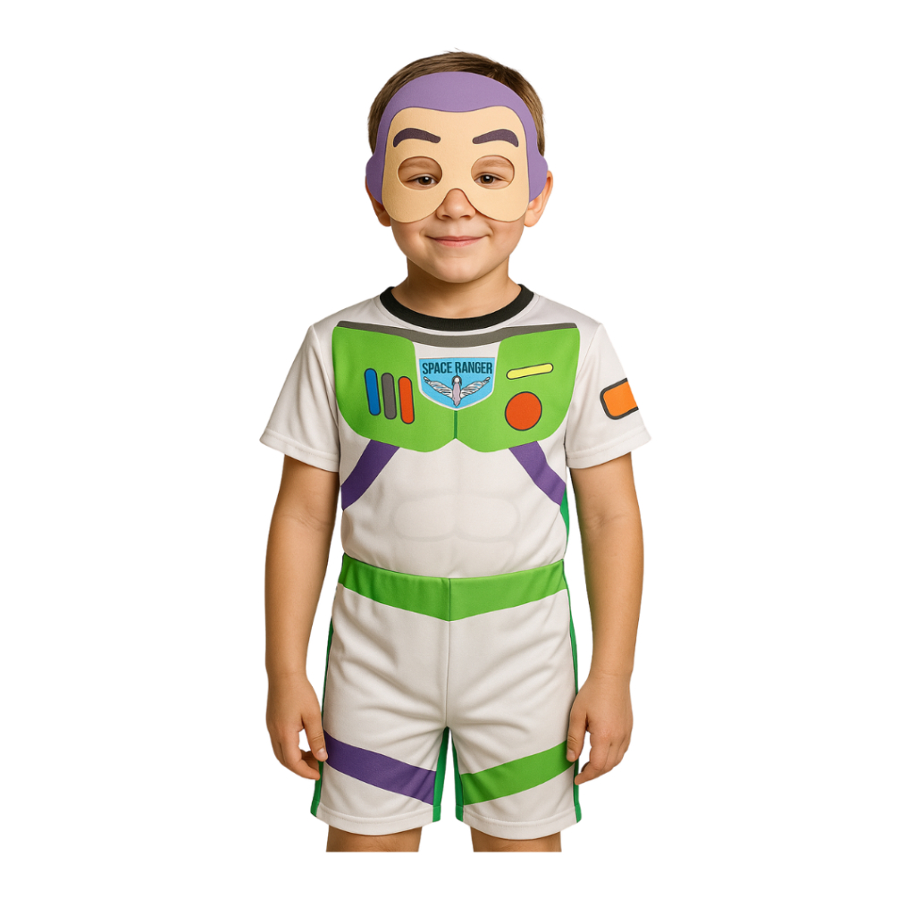 Fantasia Infantil Buzz Astronauta + Máscara em Oferta na Shopee